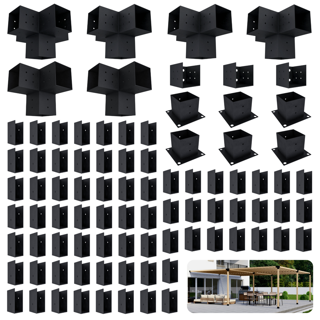 Pergola adossée à la maison 20x16 avec toit