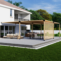 Kit for an Outdoor Pergola With Roof
