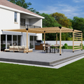 DIY Bracket Kit for a Steel and Wood Pergola