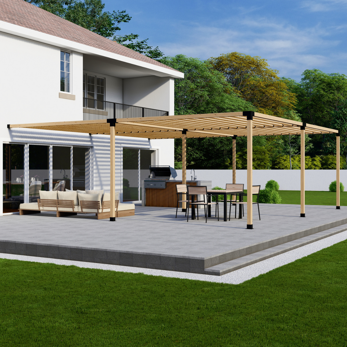 Bracket Kit for a Partially Covered Pergola