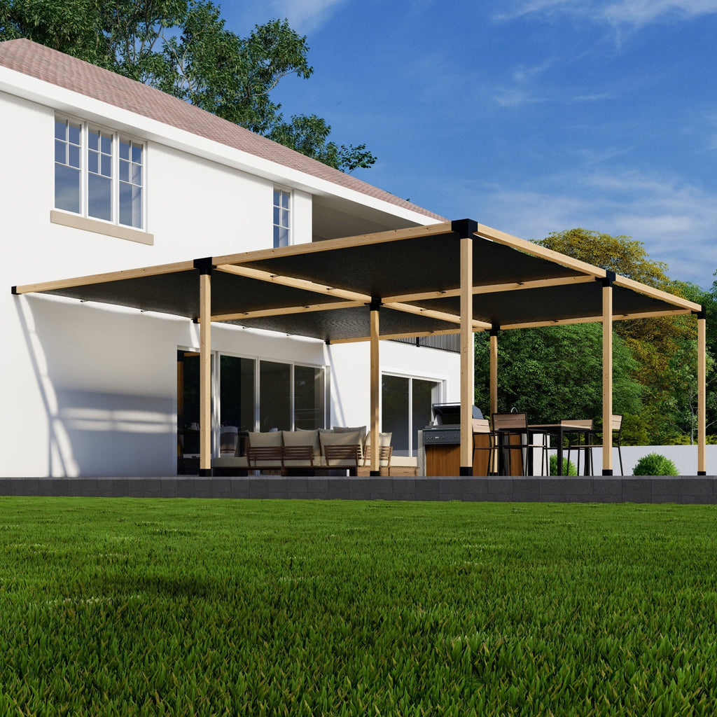 24' x 18' Pergola with Shade Covers