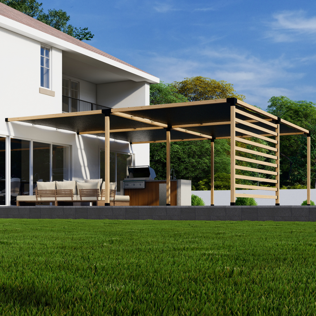 Kit for Covered Pergola Over Deck