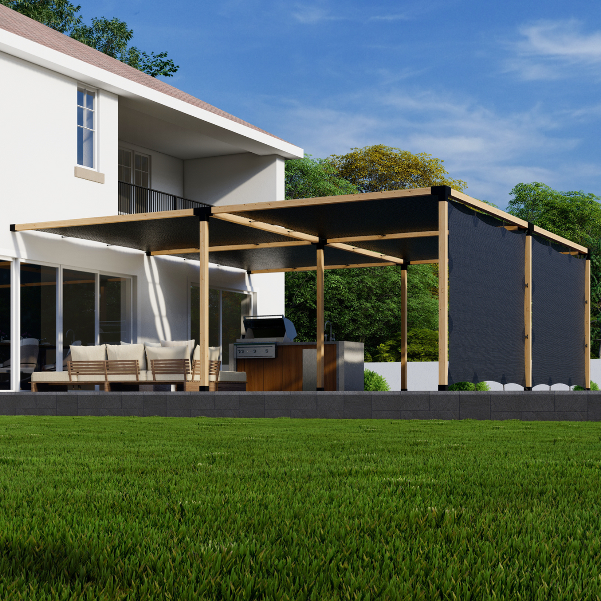 Pergola and Shade Covers Combo Kit