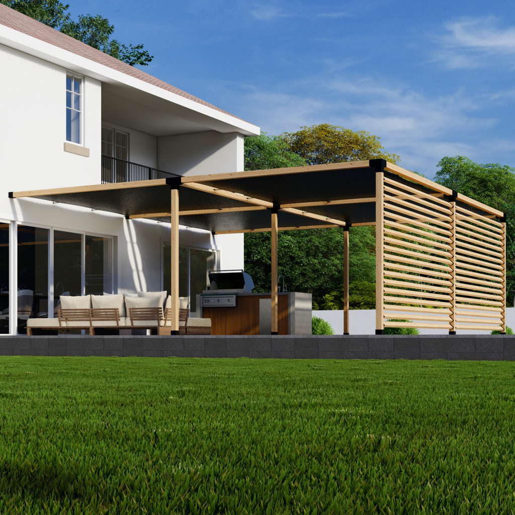 DIY Pergola With Lattice Walls Kit
