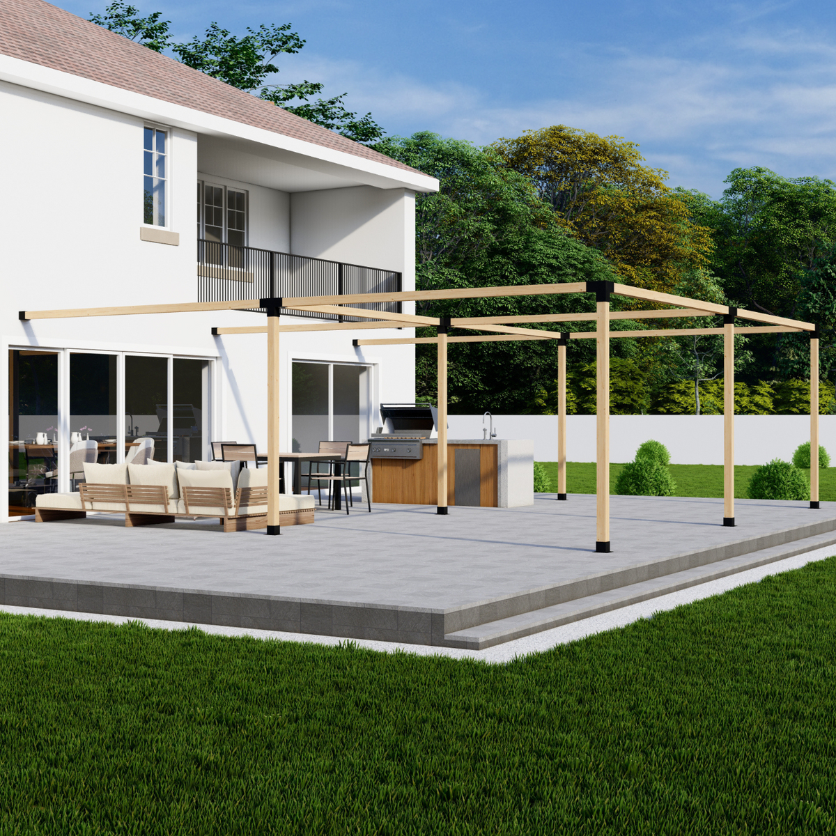 Bracket Kit for a Pergola With No Roof
