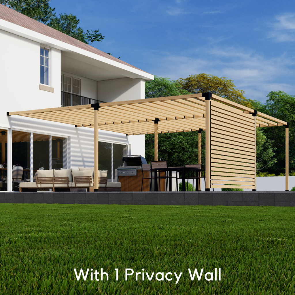Kit for a Pergola Mounted to House