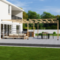 Kit for a Backyard Pergola Attached to House
