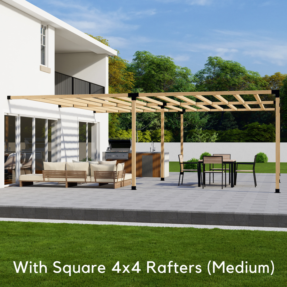 Bracket Kit for a Pergola With No Roof