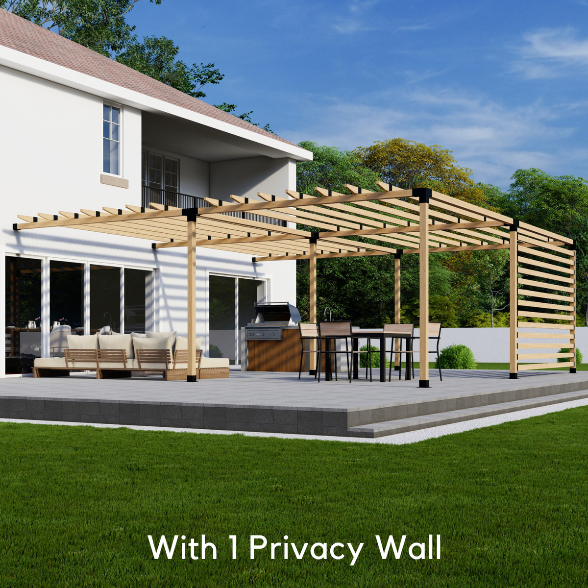 Pergola Attached to House DIY Kit