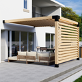 Kit for a Pergola With One Wall