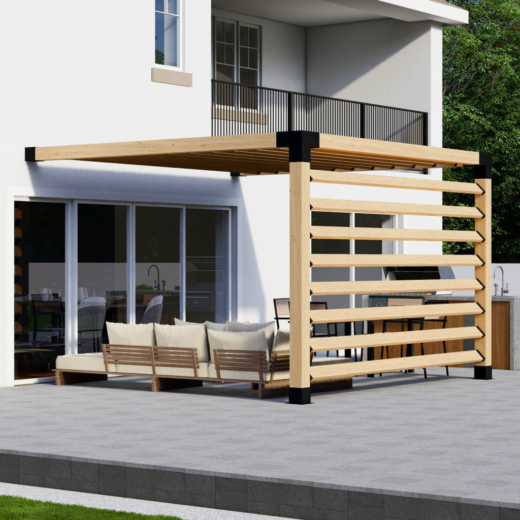 Bracket Kit for Building Wood Pergola on Deck