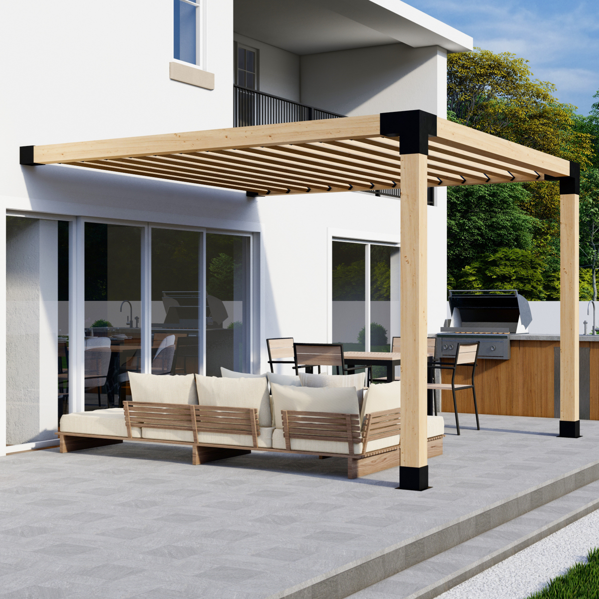 Kit w/ Black Brackets for Pergola