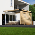 DIY Kit for a Pergola With Canvas Pergola Cover
