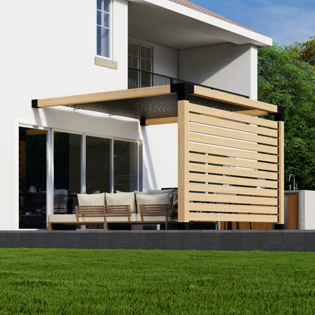Kit for Building a Pergola Over Deck