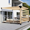 Kit for a Pergola Built Off House