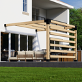 Backyard Small Pergola Kit - For Attached Pergola Any Size Up to 12' x 12'
