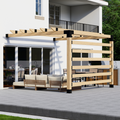 Kit to Build Your Own Pergola With Roof