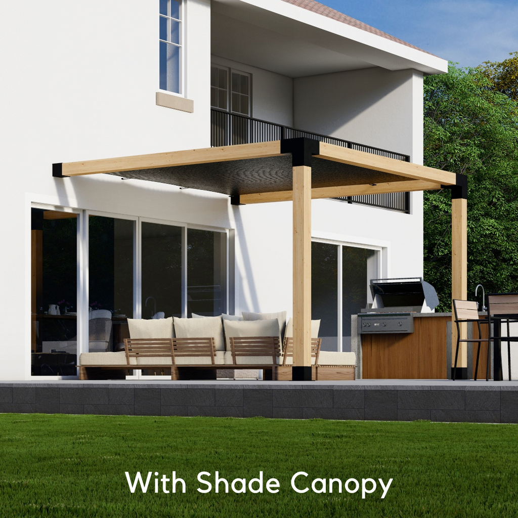 Pergola adossée à la maison 8' x 10' avec toit