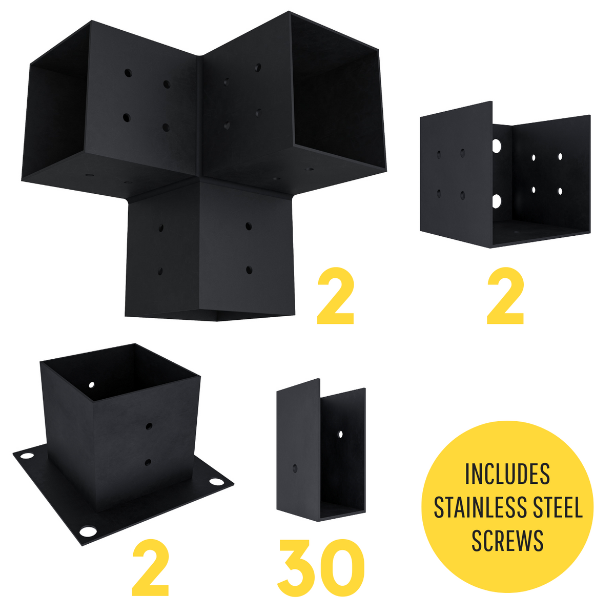 Pergola Brackets (4x4 and 2x4) Kit