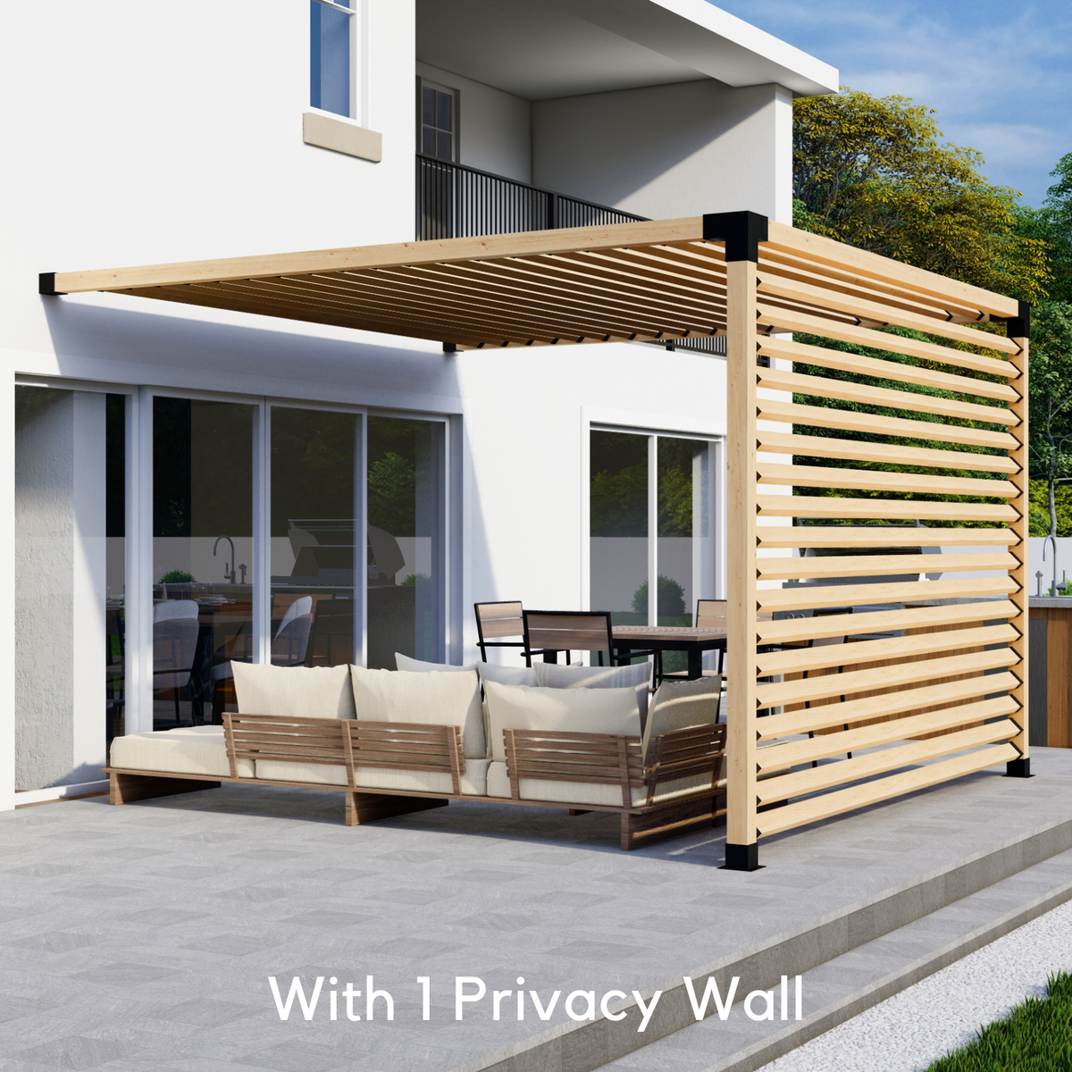 Two-Legged Pergola Kit - For Pergola Any Size Up to 12' x 12'
