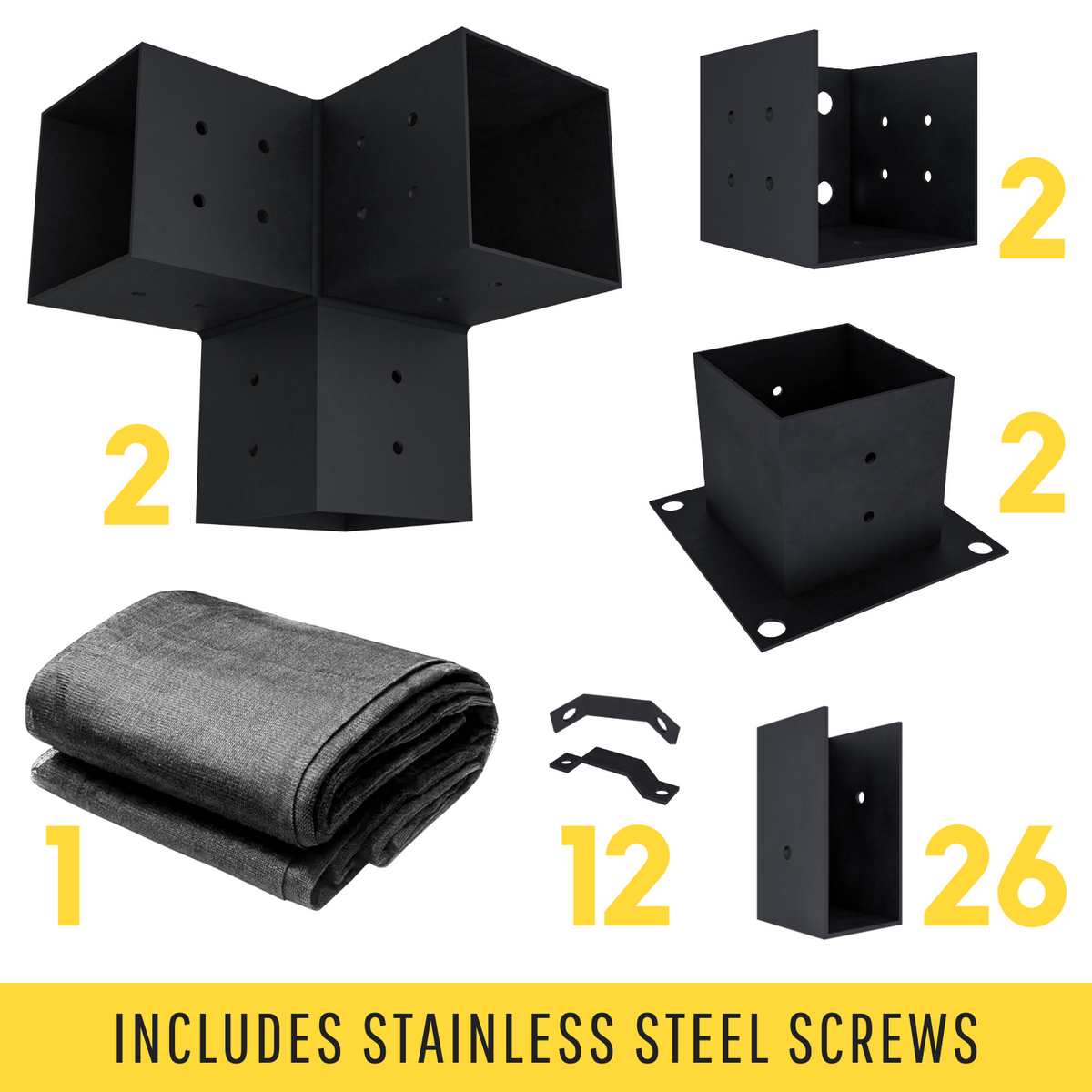 Kit for a Pergola w/ Privacy Panels