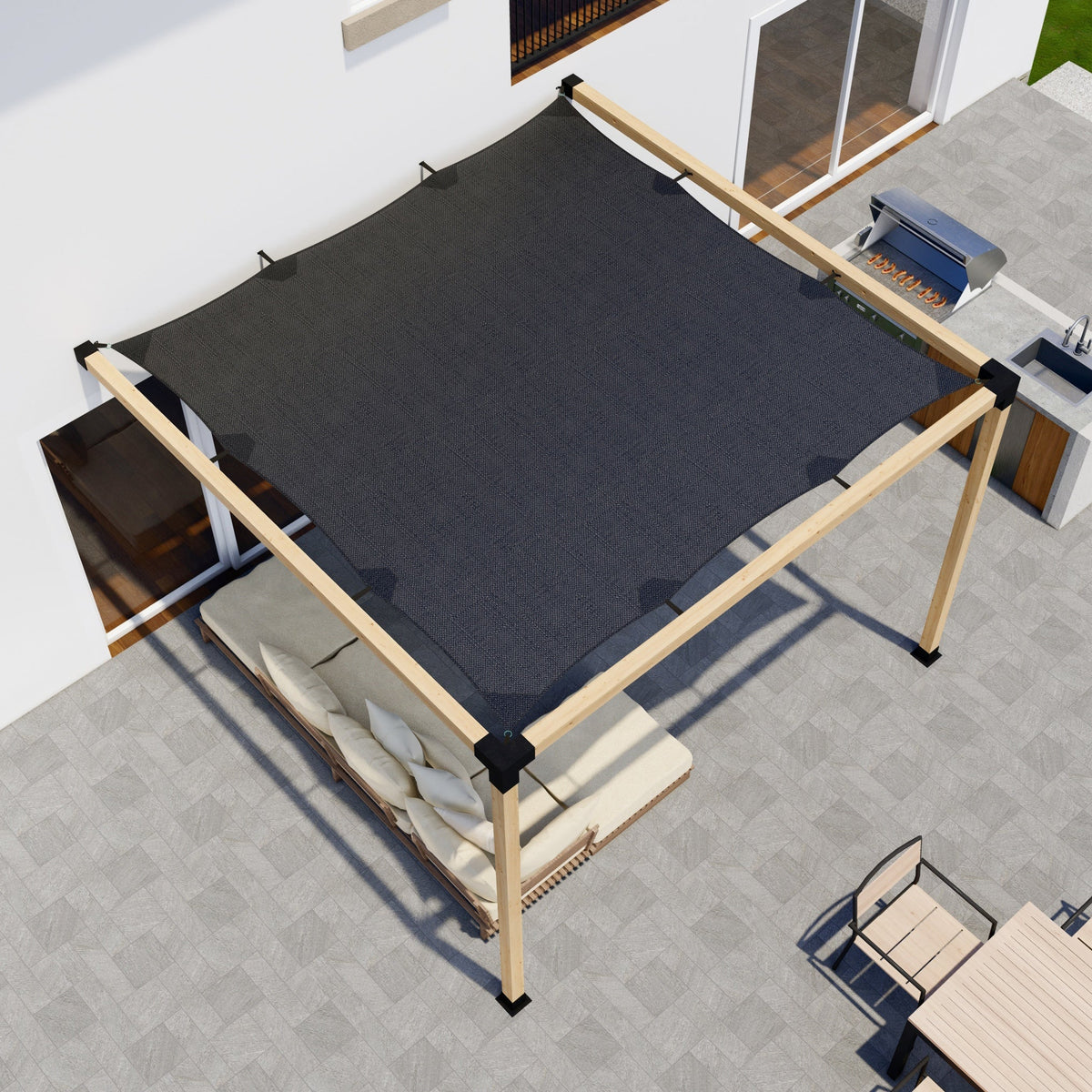 12' x 12' Pergola with Shade Cover