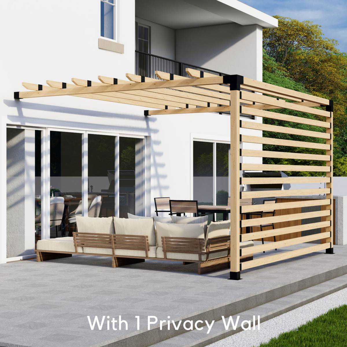 Kit to Build Pergola Attached to House