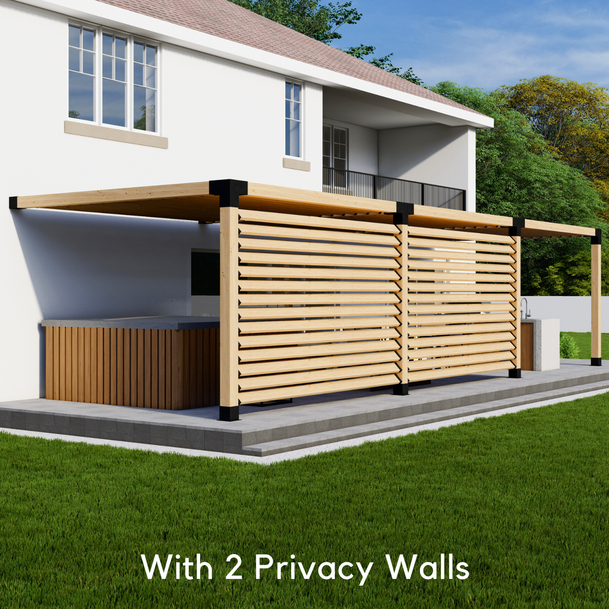 Kit to Build a Pergola With Roof