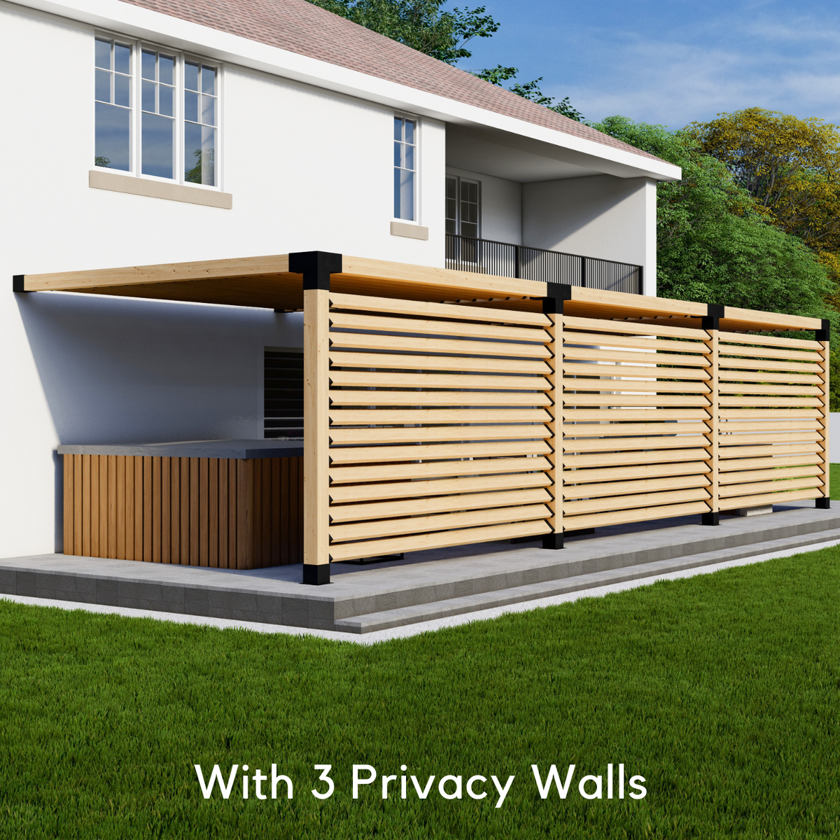 Kit to Build a Pergola With Roof
