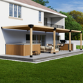 Wall-Mounted Wooden Pergola Kit