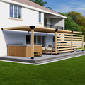 Bracket Kit for a Large Pergola Attached to House