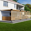 Attached Modern Pergola Kit