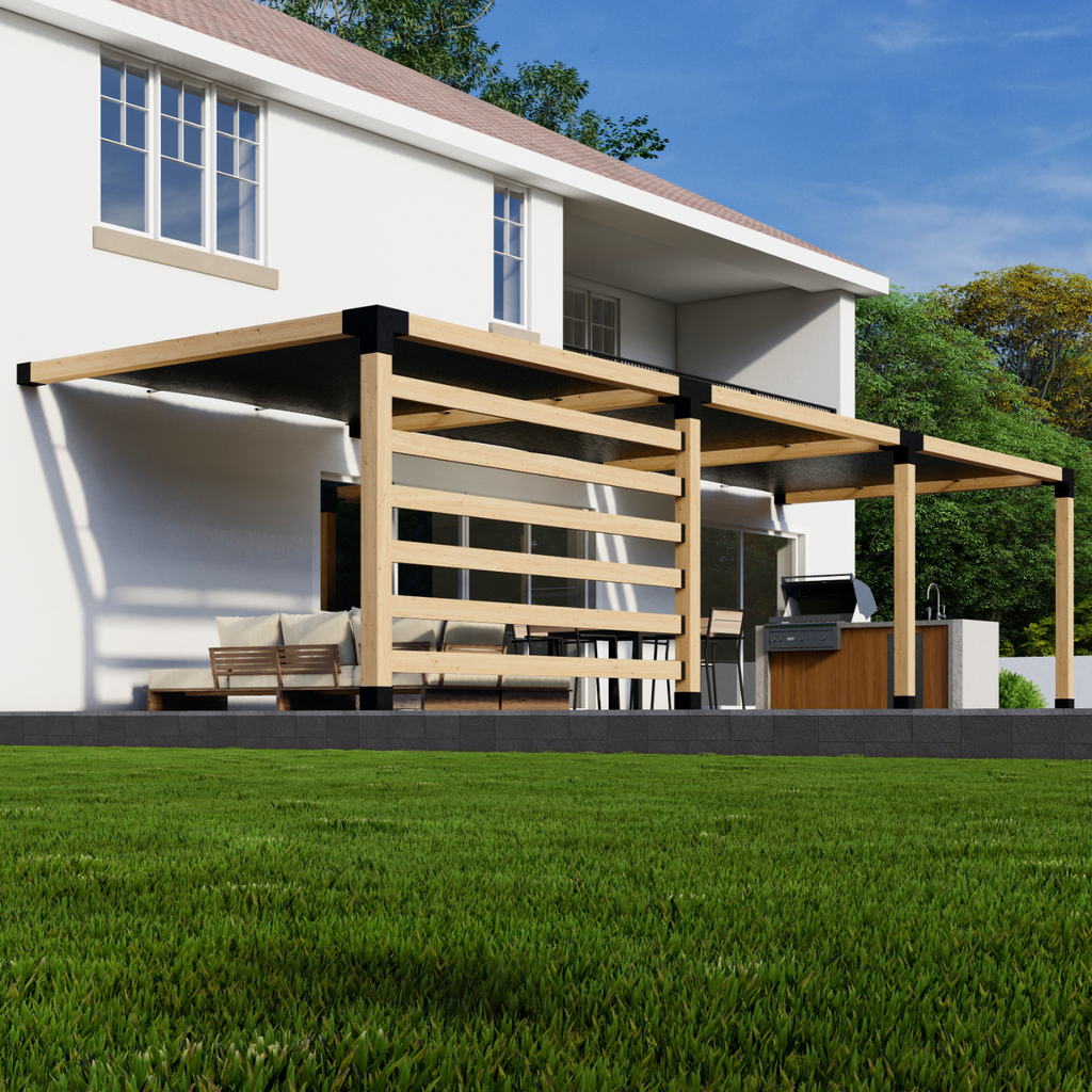 Kit for Adding a Pergola to an Existing Raised Deck