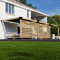 Kit for a Pergola Over Patio Door
