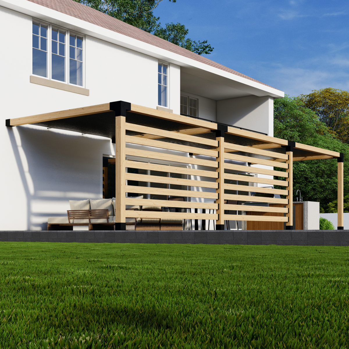 Kit for a Pergola on Deck
