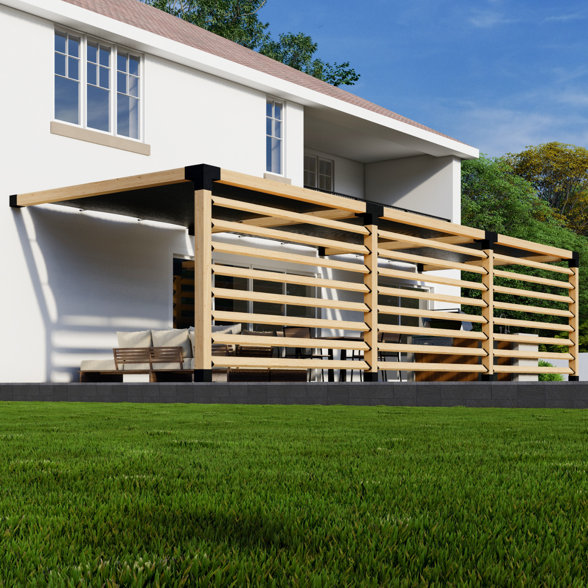 Large Modern Pergola Kit