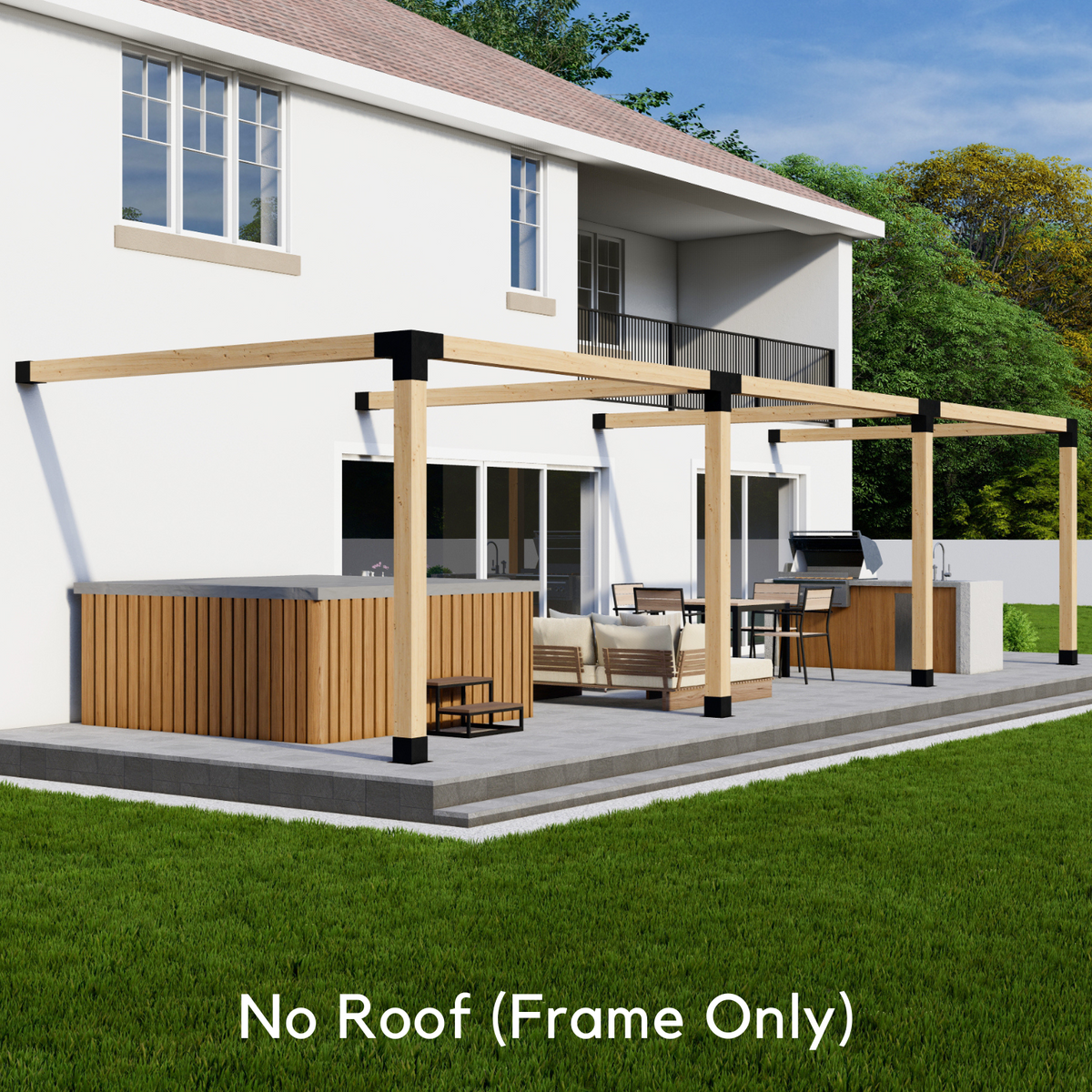 Timber Frame Pergola Kit (Brackets & Hardware)