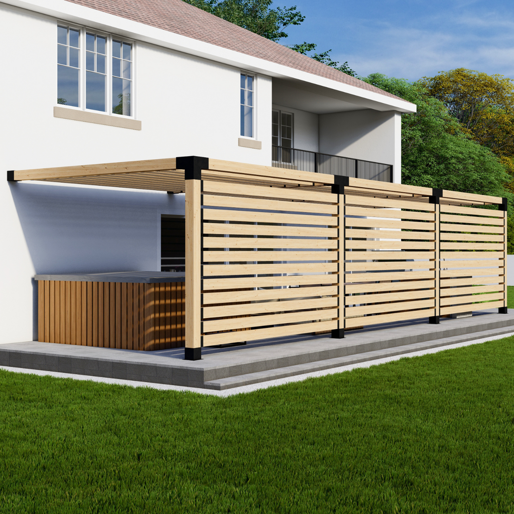 Bracket Kit for a Patio Wood Shade Structure (Pergola)