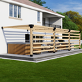 Kit for a Backyard Pergola Attached to House