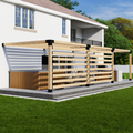 Kit for a Patio Pergola With Roof