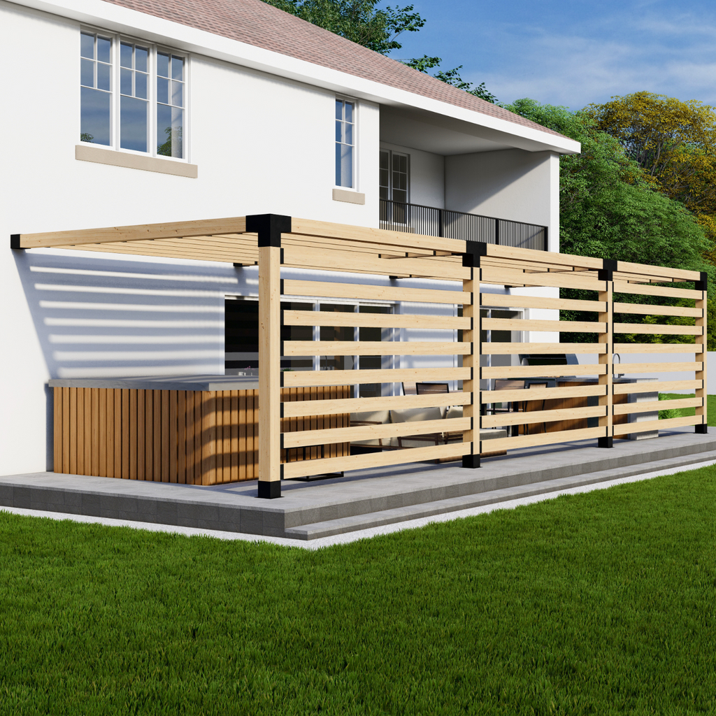Deck / Hot Tub Privacy Pergola Kit