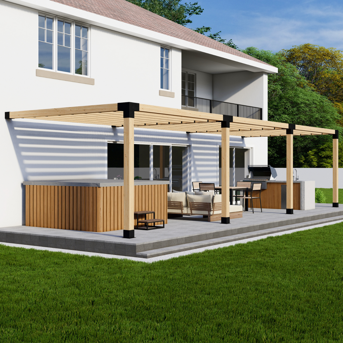 DIY Pergola Kit (Hardware & Brackets)