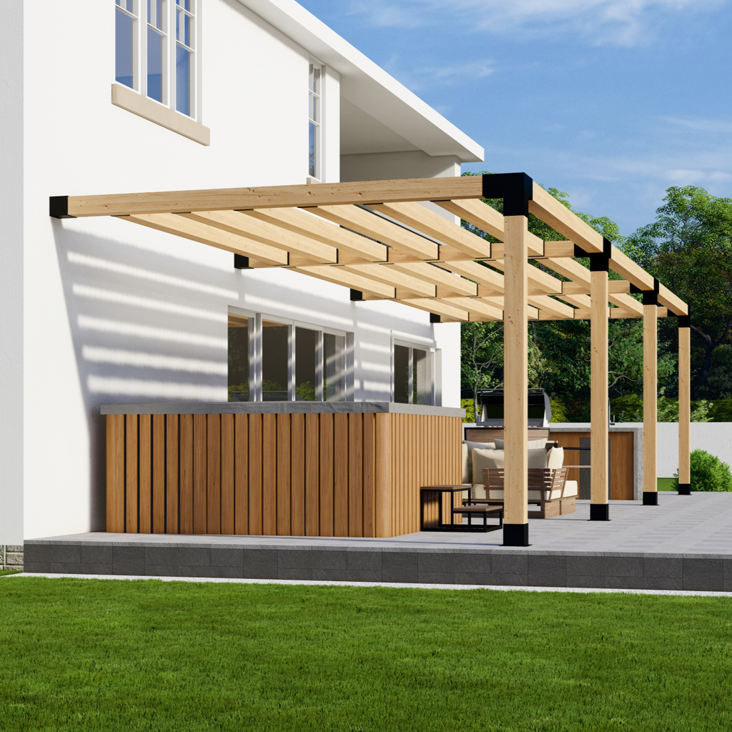 Bracket Kit for a Pergola for Outdoor Kitchen or Deck