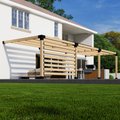 Kit for Building a Pergola on Deck With Roof