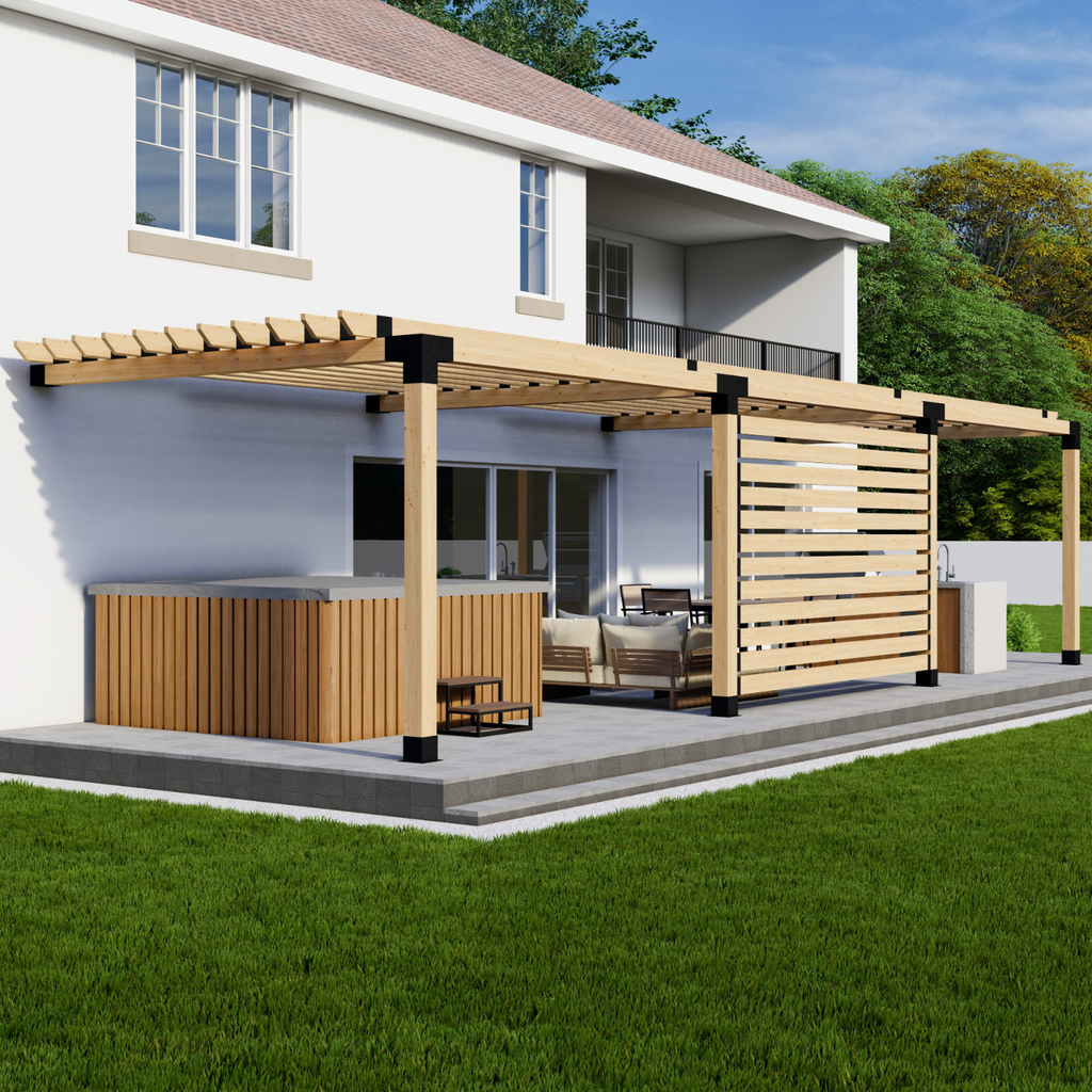 DIY Kit for Building a Pergola in Patio