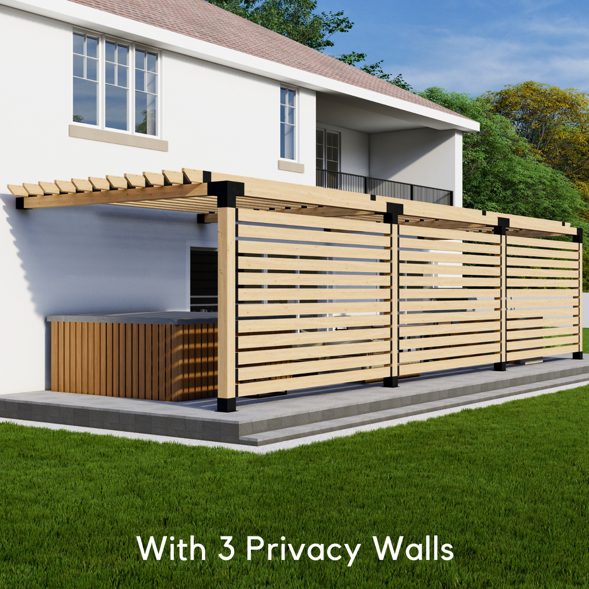 On-Deck Covered Pergola Kit