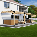 Kit for a DIY Pergola Over Hot Tub or Deck
