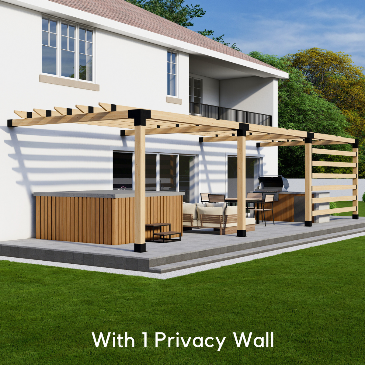Deck or Outdoor Grill Pergola Kit