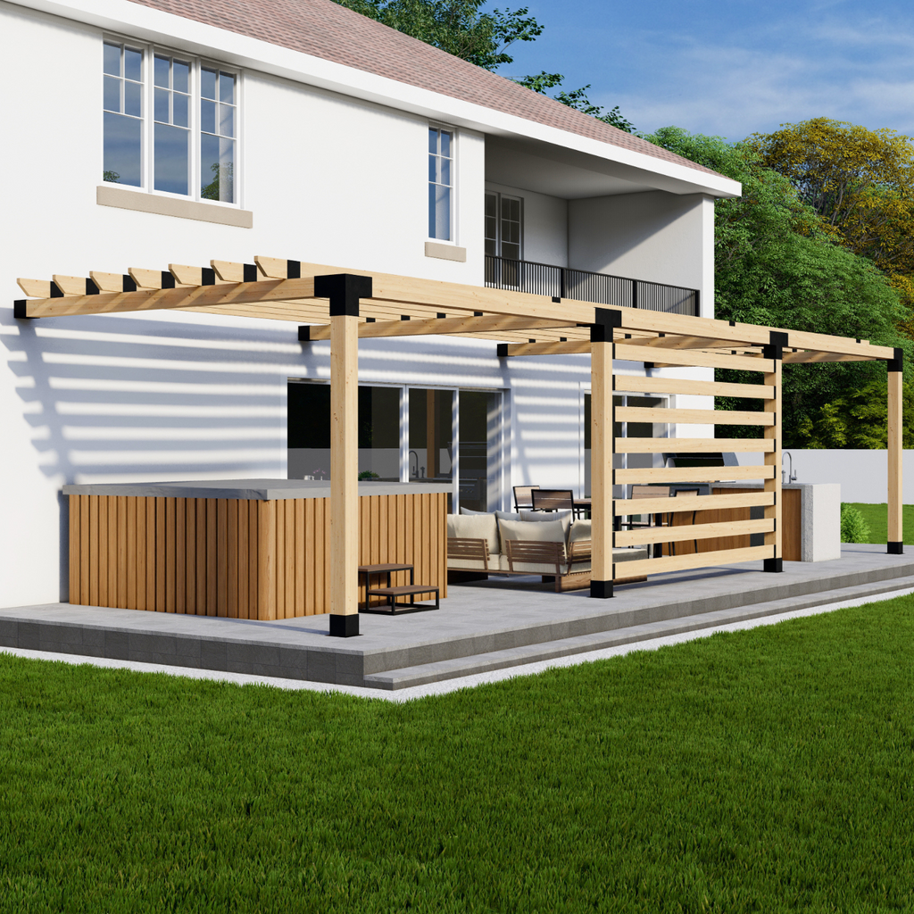 Kit for a Pergola Off Back of House