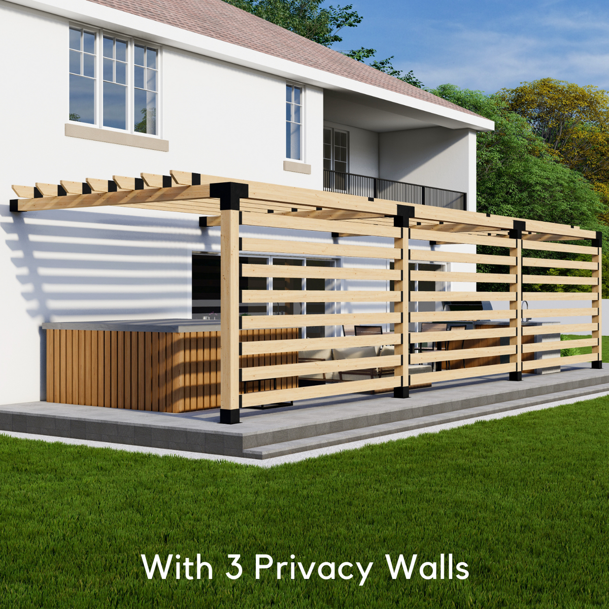 Kit for a Pergola Off Back of House